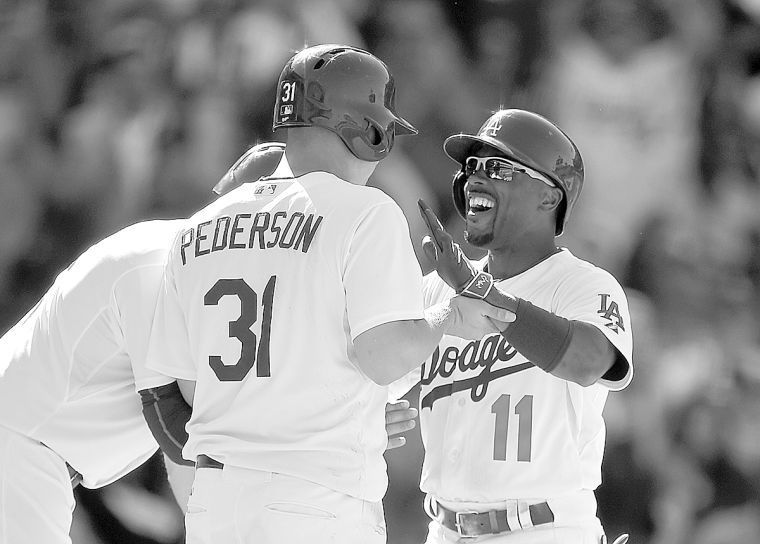 Jimmy Rollins, Joc Pederson, Andre Ethier